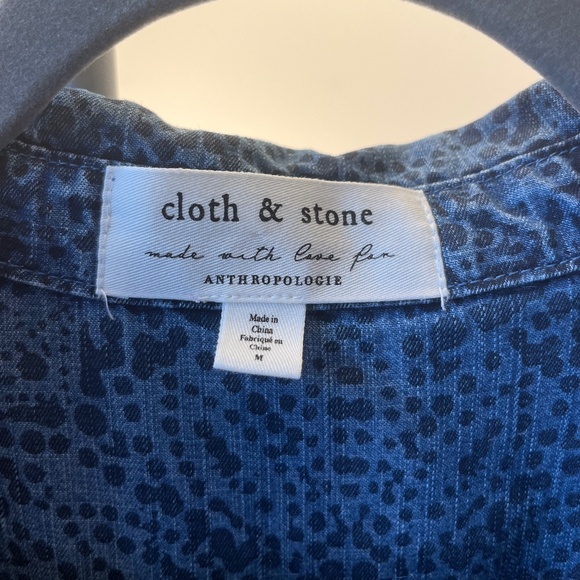 Anthropologie cloth & stone Denim Dress Medium EUC - Picture 4 of 6